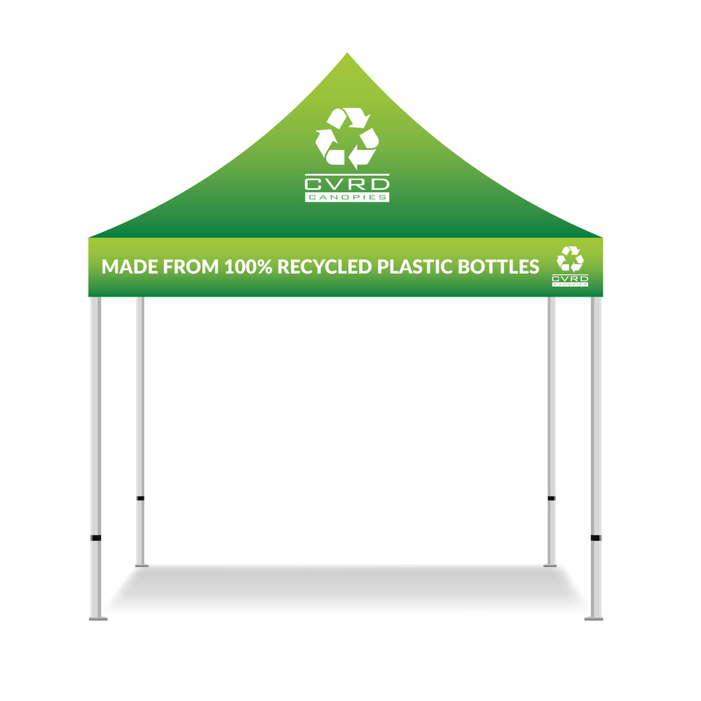 recycled tent 10x10 100% Recycled Custom Printed Pop Up Tent
