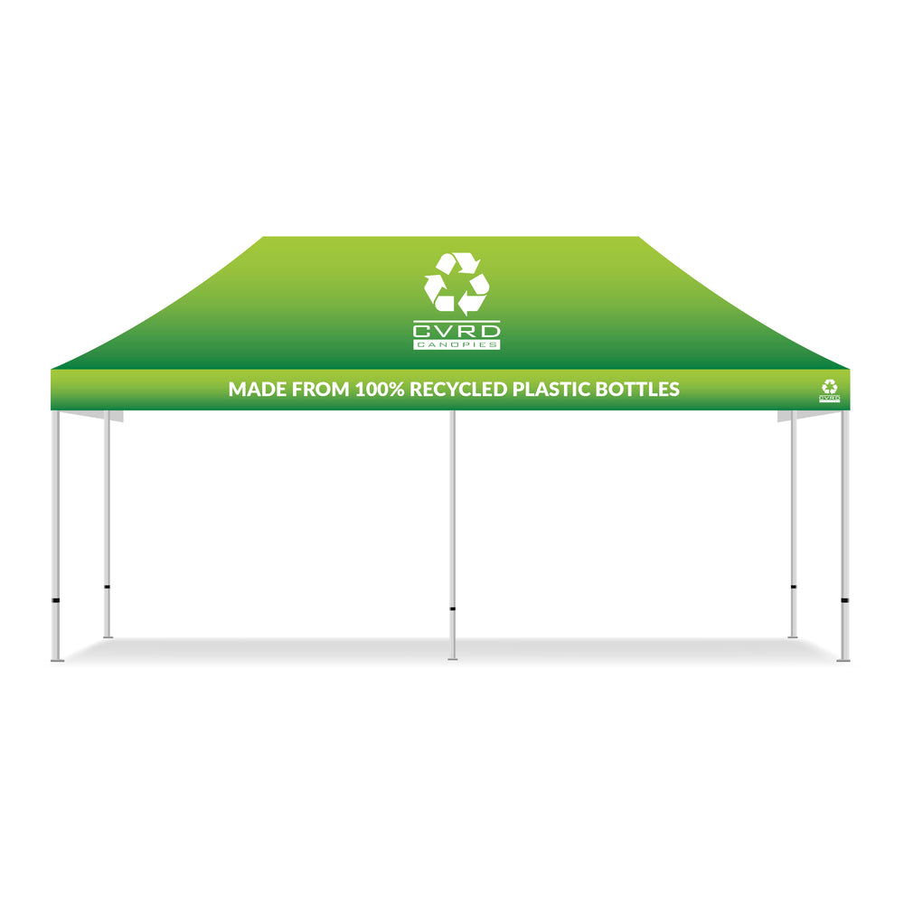 10x20 100% Recycled Custom Printed Pop Up Tent