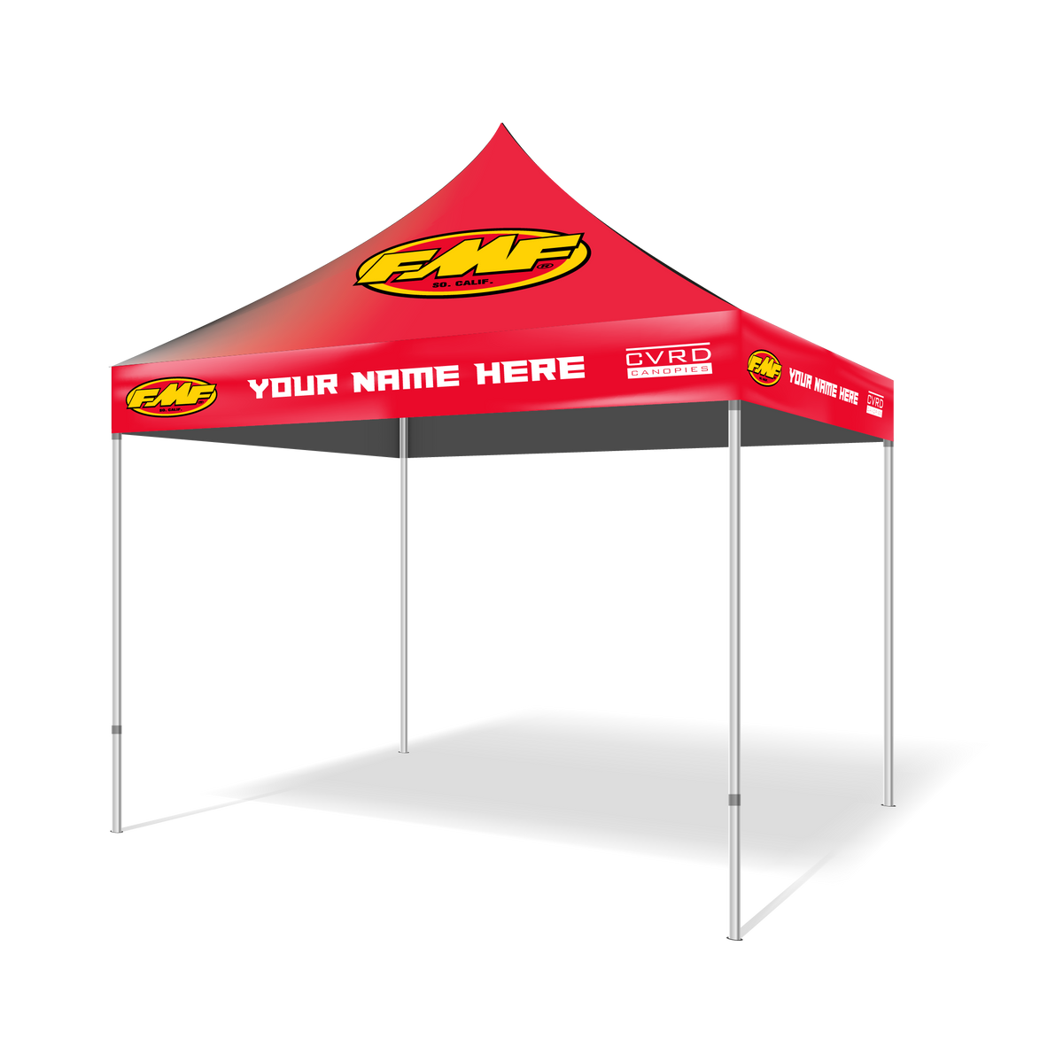 Team FMF® Signature 10x10 Custom Printed Pop Up Tent | CVRD Canopies
