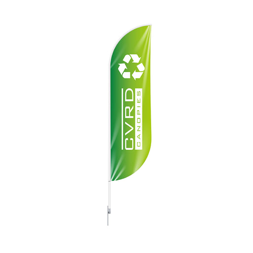 100% Recycled Custom Printed Feather Advertising Flag