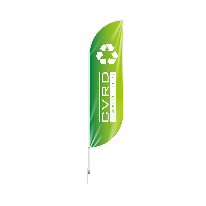 100% Recycled Custom Printed Feather Advertising Flag